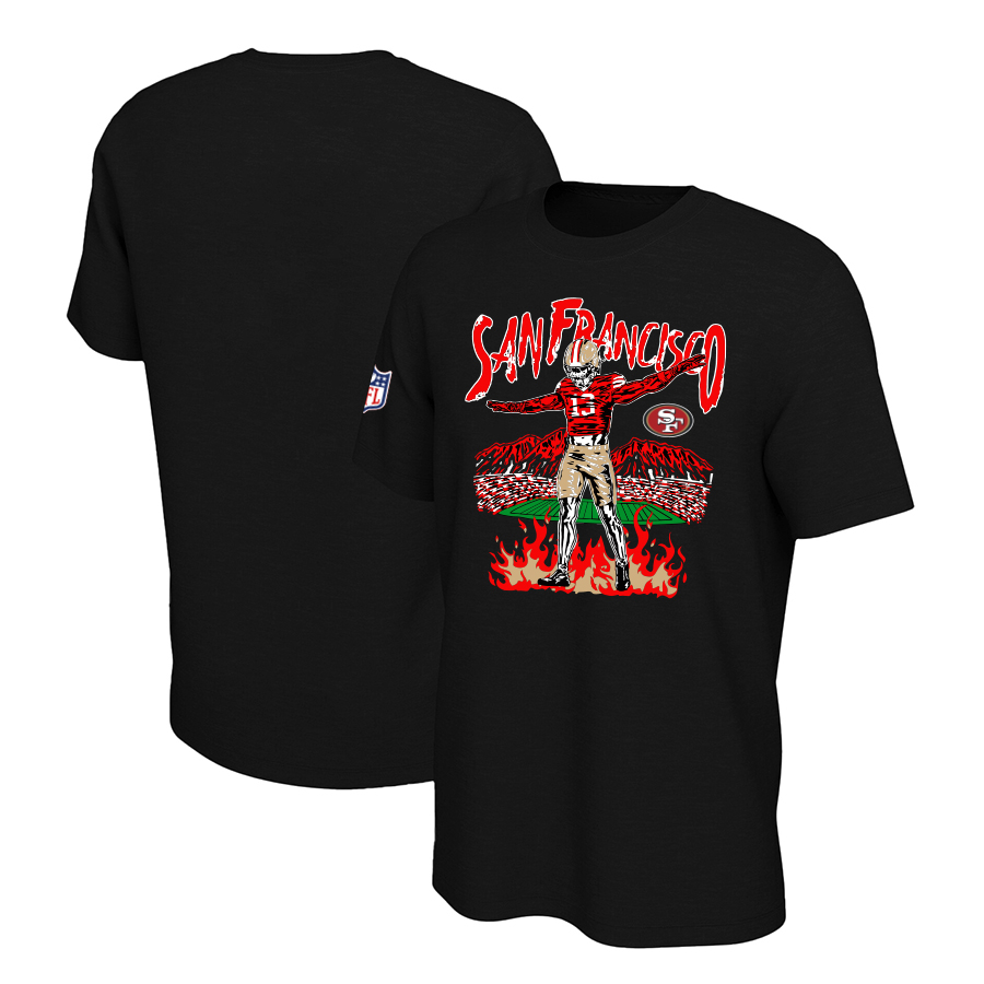 Men 2024 NFL San Francisco 49ers T shirts black->cincinnati reds->MLB Jersey